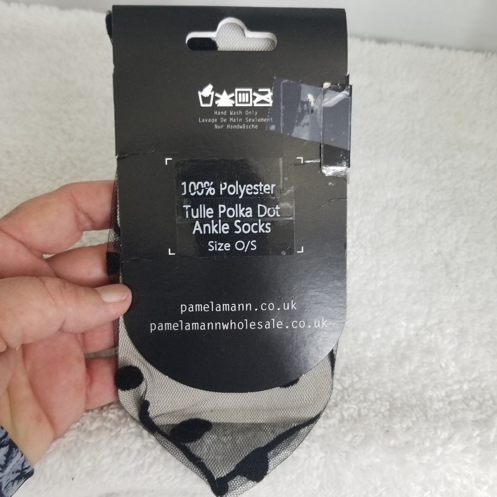 Pamela Mann Tulle Polka Dot socks - Picture 2 of 2